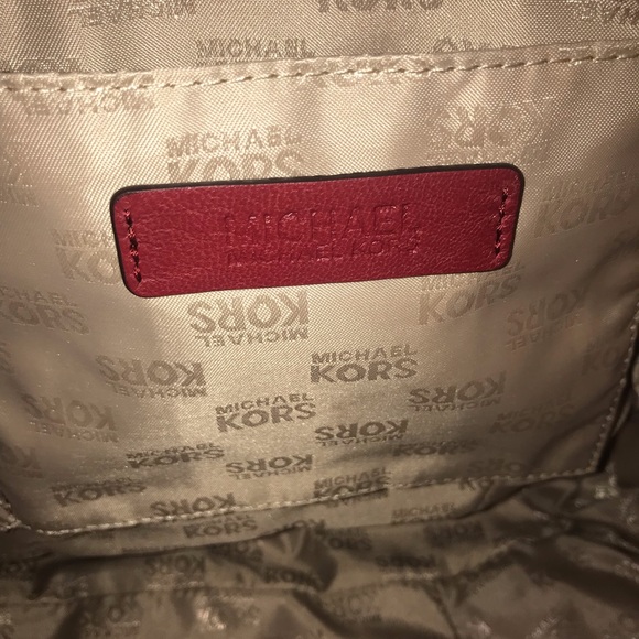 Michael Kors Red Leather Handbag - Picture 6 of 8